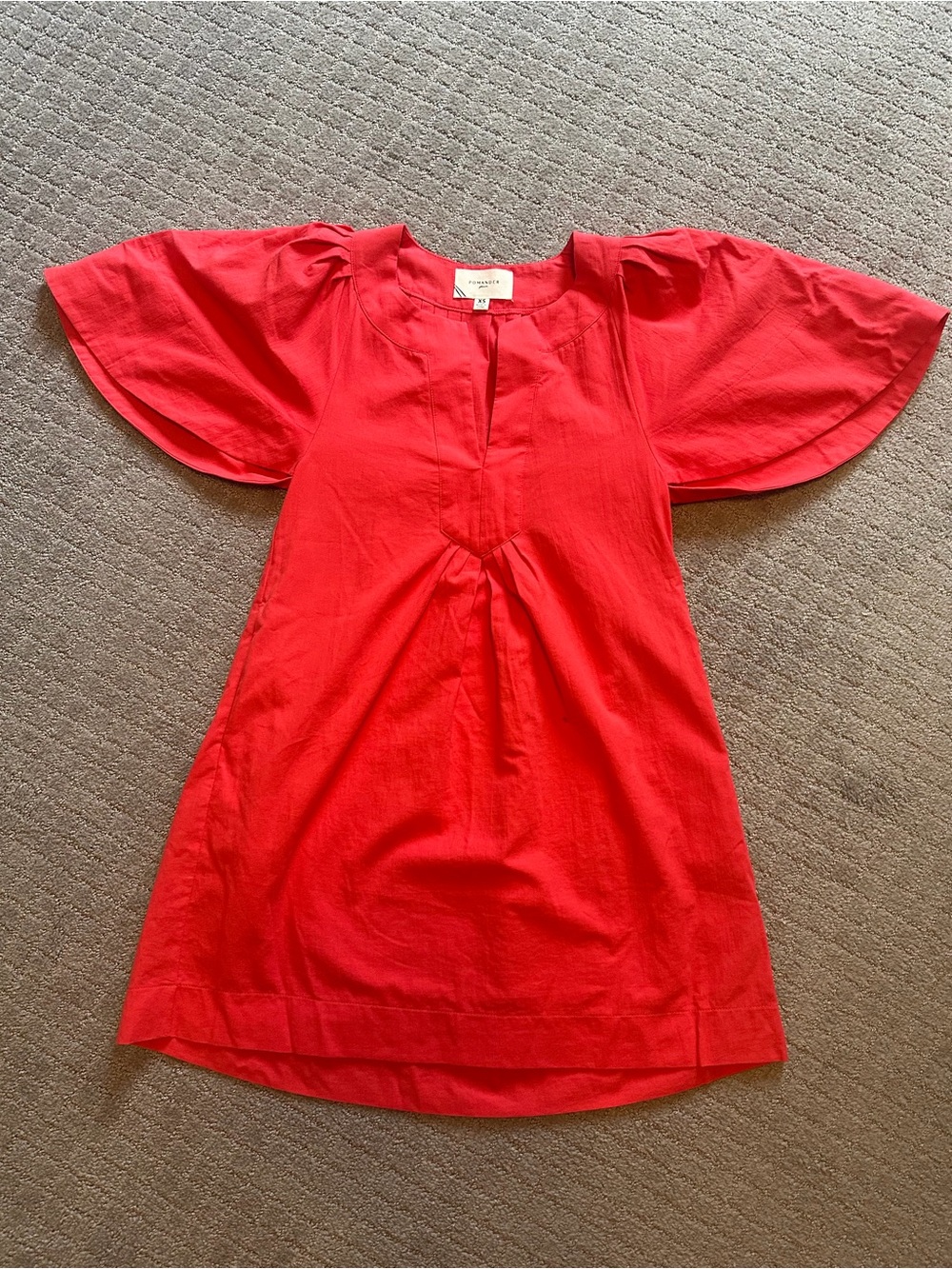 Pomander Place (Tuckernuck)Red Flutter Sleeve Shift Dress